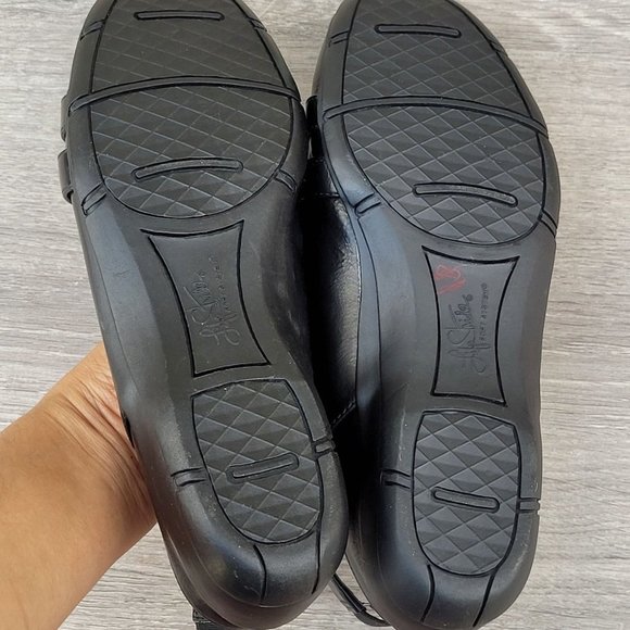 Life Stride Danilla Sling Black Faux Leather Flats Sz 7.5 - Picture 5 of 13